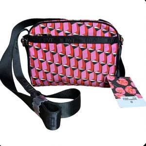 Diane Von Furstenberg Pink Geometric Crossbody Bag